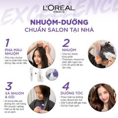 Kem Nhuộm Tóc L'Oreal Paris Excellence Fashion 172ml - Dưỡng Ẩm, Nhuộm Màu Thời Trang, Nền Tóc Đen, Bền Màu, Công Nghệ Hi-Shine