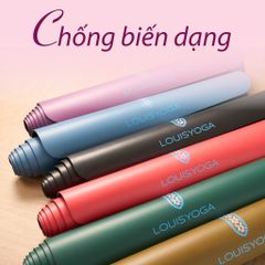 Thảm Yoga Cao Su ASANA 25 - Dày 5mm, Chống Trơn Trượt, Thấm Mồ Hôi, Tặng Túi Đựng - Hãng LOUISYOGA