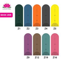 Thảm Yoga Cao Su Cao Cấp BASIC ZEN - Chống Trơn Trượt, Thấm Mồ Hôi, Độ Dày 5mm, Kích Thước 183x68cm - Sản Phẩm Hãng LOUISYOGA