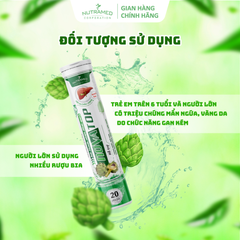 Viên sủi Novatop hỗ trợ thanh nhiệt, giảm nhiệt miệng, tiêu độc, mát gan (20 viên)