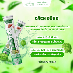 Viên sủi Novatop hỗ trợ thanh nhiệt, giảm nhiệt miệng, tiêu độc, mát gan (20 viên)