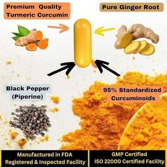 Viên uống tinh chất nghệ Qunol Turmeric 1500mg 220 viên - Giúp tăng cường sức khỏe và hấp thụ curcumin cao 95% từ nghệ tự nhiên