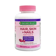 Viên Uống Đẹp Da Hair Skin Nail 250 Viên - Vitamin Làm Đẹp Da, Tóc và Móng Chắc Khỏe từ Nature Bounty