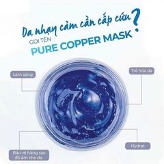 Mặt Nạ Đồng Neova Pure Copper Mask - Giải Pháp Làm Dịu và Phục Hồi Da, Cấp Ẩm Sâu với Peptide và Axit Hyaluronic, Dành Cho Da Nhạy Cảm
