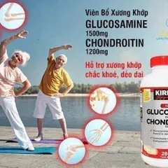 Viên Uống Hỗ Trợ Khớp Kirkland Glucosamine 1500mg - 280 Viên Bổ Sung Xương Khớp Từ Mỹ, Không Gây Phản Ứng Phụ