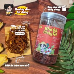 Khô Gà Cháy Tỏi Yumi - Đồ Ăn Vặt Thịt Xé Sợi Cay Thơm Nguyên Chất, Snack Việt Nam Tiêu Chuẩn An Toàn Vệ Sinh 200g/300g
