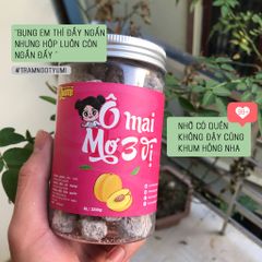 Ô mai Mơ 3 vị Yumi - Đồ ăn vặt xí muội chua mặn ngọt, 150g, 250g, hấp dẫn cho sức khỏe và dịu họng, quà tặng tuyệt vời.