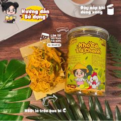 Khô Gà Lá Chanh Yumi - Đồ Ăn Vặt Hảo Hạng Xé Sợi Chua Cay Thơm Ngon An Toàn - 200g/300g