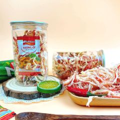 Mực Xé Hấp Dừa Yumi - Đồ Ăn Vặt Nguyên Liệu Tự Nhiên 200g - Ngon Miệng, Đậm Đà Hương Vị Việt Nam