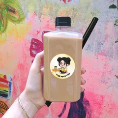 Chai nhựa Trà sữa Yumi kèm Ống hút, chai nhựa các loại có nắp tiện lợi