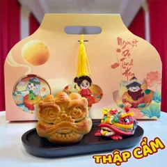 Hộp bánh trung thu 3 bánh Nguyệt Dạ Tinh Hoa từ Yumi làm Quà tặng Doanh nghiệp, Gia đình, Người thân, Người Yêu