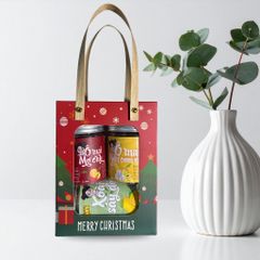 Set Quà Giáng Sinh An Lành Yumi - Túi Quà Noel Merry Christmas Gồm Hạt Khô và Mứt Nguyên Chất Tặng Bạn Bè, Người Thân