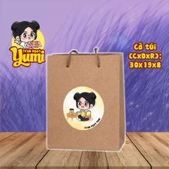 Túi Giấy Kraft Có Quai Xách Yumi - Túi Đựng Quà Thân Thiện Môi Trường - Sản Phẩm Thủ Công Tại Việt Nam