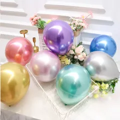 Set 50 Bóng Bay Siêu Nhũ Chrome - Trang Trí Sinh Nhật, Cưới Hỏi và Sự Kiện - Bóng Đẹp, Bền, An Toàn Cho Trẻ Em