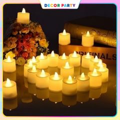 Nến Điện Tử LED Mini Kèm Pin - Nến Trang Trí Sinh Nhật, Đám Cưới, Tỏ Tình - An Toàn, Dễ Sử Dụng, Ánh Sáng Vàng Ấm