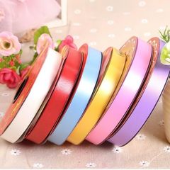 Dây Ruy Băng Nhựa 1cm - Trang Trí Phòng Cưới, Sự Kiện, Bó Hoa, Gói Quà - Dài 22 Mét, Đủ Màu Sắc
