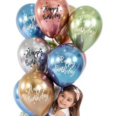 Bóng Bay Siêu Nhũ Happy Birthday - Bóng Mạ Chrome Đẹp, Bền, Trang Trí Sinh Nhật Cho Bé - Sự Lựa Chọn Hoàn Hảo Cho Tiệc Sinh Nhật