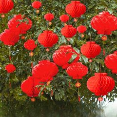 Đèn Lồng Đỏ Chữ Phúc - Trang Trí Tết, Tết Trung Thu, Kích Thước Đường Kính 11cm Đến 35cm - Phong Cách Cổ Điển & Hiện Đại