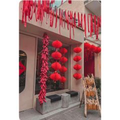 Đèn Lồng Đỏ Chữ Phúc - Trang Trí Tết, Tết Trung Thu, Kích Thước Đường Kính 11cm Đến 35cm - Phong Cách Cổ Điển & Hiện Đại