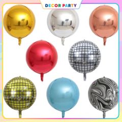 Bóng 4D Tráng Nhôm Sang Trọng - Trang Trí Sự Kiện, Bóng Gương Cao Cấp, Kích Thước Đa Dạng 10'' đến 22''