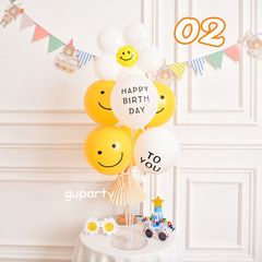 Trụ Gắn Bóng Bay Mica Trang Trí Sinh Nhật - Bộ 7, 13, 19 Nhánh Kèm Bóng Cao Su 10 Inch Cho Tiệc Thôi Nôi & Đầy Tháng