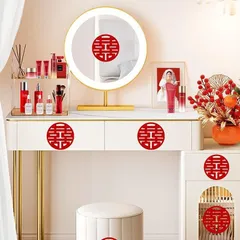 Chữ Hỷ Dán Tường 3D Trang Trí Phòng Cưới & Tân Hôn - Đám Cưới Đẹp, Khách Sạn, Nhà Ở