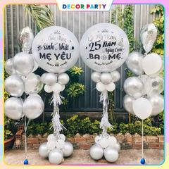 Bóng Jumbo Khổng Lồ 36 Inch Trong Suốt Tùy Chỉnh – Trang Trí Tiệc Cưới, Sinh Nhật, Sự Kiện Đặc Biệt