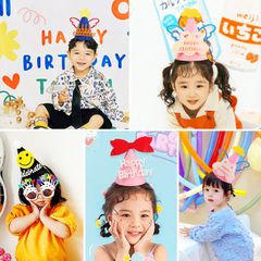 Mũ Sinh Nhật Phong Cách Hàn Quốc - Mũ Dạ Nỉ Đa Dạng Cho Mọi Lứa Tuổi, Đạo Cụ Tiệc và Chụp Ảnh