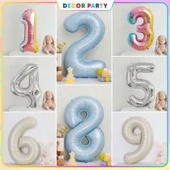 Bóng Bay Số 32 Inch Trang Trí Sinh Nhật, Kỷ Yếu, Tiệc Tùng - Bóng Cao 80 CM Dễ Dàng Dùng Kèm Băng Keo Trang Trí