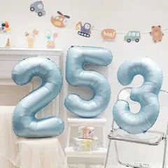 Bóng Bay Số 32 Inch Trang Trí Sinh Nhật, Kỷ Yếu, Tiệc Tùng - Bóng Cao 80 CM Dễ Dàng Dùng Kèm Băng Keo Trang Trí