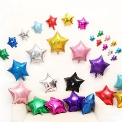 Bóng Tráng Nhôm Hình Ngôi Sao 5 Cánh 18 inch - Trang Trí Sinh Nhật, Lễ Kỷ Niệm, Phòng Cưới - Tái Sử Dụng Thân Thiện