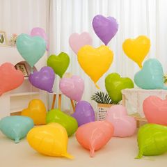 Bóng Bay Trái Tim 18 Inch - Trang Trí Sinh Nhật, Phòng Cưới, Tiệc Tùng - Bóng Nhôm Cao Cấp, Hình Trái Tim Rực Rỡ