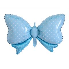 Bóng Hình Nơ Tiểu Thư Xanh Hồng - Bóng Trang Trí Sinh Nhật Tái Sử Dụng Chất Liệu Nhôm Đẹp Mắt 62cm x 88cm