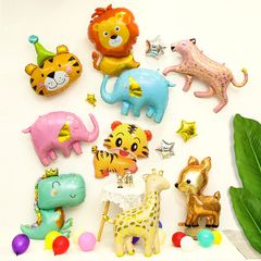 Bóng Hình Voi Con Trang Trí Sinh Nhật Cho Bé - Bóng Tráng Nhôm Xanh Hồng Kích Thước 84cm x 59cm - Quà Tặng Bé Yêu