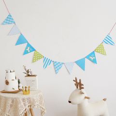 Dây Cờ Tam Giác Ép Kim Trang Trí Sinh Nhật - Phụ Kiện Tiệc Sinh Nhật Đẹp, Chất Liệu Giấy Cứng Ánh Kim, Trang Trí Không Gian Tiệc Tùng