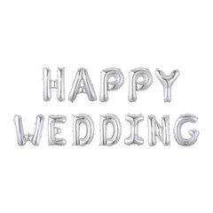Bộ Bóng Chữ Happy Wedding - Trang Trí Đám Cưới Lãng Mạn, Tiệc Cưới, Phòng Cưới, Nhiều Màu Sắc Tạo Không Gian Đẹp