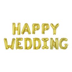 Bộ Bóng Chữ Happy Wedding - Trang Trí Đám Cưới Lãng Mạn, Tiệc Cưới, Phòng Cưới, Nhiều Màu Sắc Tạo Không Gian Đẹp
