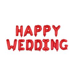 Bộ Bóng Chữ Happy Wedding - Trang Trí Đám Cưới Lãng Mạn, Tiệc Cưới, Phòng Cưới, Nhiều Màu Sắc Tạo Không Gian Đẹp