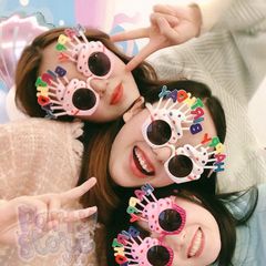 Kính Mắt Happy Birthday - Phụ Kiện Tiệc Sinh Nhật Vui Nhộn, Chụp Ảnh Đẹp Với Kính Nhựa Màu Sắc Rực Rỡ