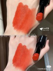 Son Shu Uemura 590 - Son Lì Mịn Màu Cam Cháy Thời Thượng, Lý Tưởng Cho Mọi Dịp