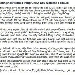 Viên uống One A Day Women's Multivitamin 300 viên - Vitamin và Khoáng chất bổ sung cho phụ nữ dưới 50 tuổi, hàng chính hãng Mỹ