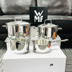 Bộ nồi inox WMF ASTORIA 4 món - Dùng cho mọi loại bếp, chất liệu siêu bền Cromargan, nắp kính chịu nhiệt, thiết kế sang trọng