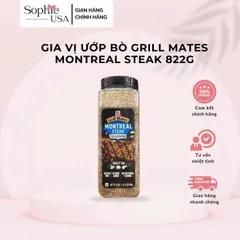 Gia vị ướp Bò Grill Mates Montreal Steak 822g - Hương vị thịt nướng đậm đà, thơm ngon, hoàn hảo cho BBQ và món ăn ngon miệng.