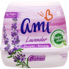Sáp Thơm Khử Mùi Phòng Ami Hương Hoa Oải Hương 200g - Sản Phẩm Tự Nhiên, Khử Mùi Hiệu Quả và Làm Tươi Mát Không Gian Sống