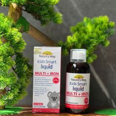 Siro bổ sung sắt và vitamin cho trẻ - Nature's Way Kids Smart Liquid Multi + Iron 200ml - Hỗ trợ sức khỏe, tăng cường miễn dịch hiệu quả