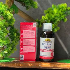Siro bổ sung sắt và vitamin cho trẻ - Nature's Way Kids Smart Liquid Multi + Iron 200ml - Hỗ trợ sức khỏe, tăng cường miễn dịch hiệu quả
