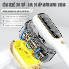 Bàn Ủi Hơi Nước Cầm Tay TEKYOMI ST-01M 1200W - Công Nghệ AI, Diệt Khuẩn và Khử Mùi, 5 Chế Độ Ủi Nhanh Tiện Lợi