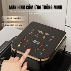 Nồi Chiên Không Dầu Tekyomi NC-01 12L 1800W - Cửa Sổ Quan Sát 270°, Công Nghệ Rapid Air, Màn Hình Cảm Ứng, Đa Chế Độ Nấu