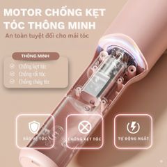 Máy Uốn Tóc Không Dây TEKYOMI MT-01 - Công Nghệ Ceramic và Ion Âm, Tích Hợp Pin 5000mAh, Sạc Nhanh Type-C, Uốn Tóc Siêu Nhanh 30s