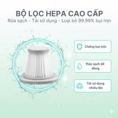 Máy Hút Bụi Cầm Tay Mini TEKYOMI EG-121 - Công Suất 120W, Lực Hút 8000Pa, Thiết Kế Giảm Tiếng Ồn, Đa Năng Cho Gia Đình & Ô Tô